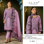 Elan E 02 A To D Cambric Cotton Embroidered Salwar Kameez