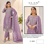 Elan E 04 Chiffon Embroidered Salwar Kameez Collection