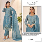 Elan E 04 Chiffon Embroidered Salwar Kameez Collection