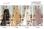 Elan E 06 A To D Chiffon Embroidered Salwar Kameez