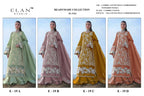 Elan E 19 A To D Cambric Cotton With Lawn Embroidered Salwar Kameez