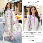 Elan E 20 Cambric Cotton Embroidered Salwar Kameez