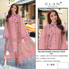 Elan E 20 Cambric Cotton Embroidered Salwar Kameez