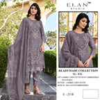 Elan E 23 Cambric Cotton Embroidered Salwar Kameez Collection