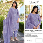 Elan E 23 Cambric Cotton Embroidered Salwar Kameez Collection