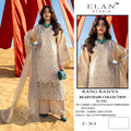 Elan E 24 A To DCambric Cotton Embroidered Salwar Kameez