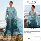 Elan E 25 A To D Lawn Cotton Embroidered Salwar Kameez