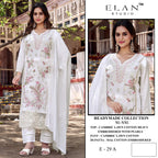 Elan E 29 Cambric Cotton Embroidered Salwar Kameez