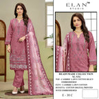 Elan E 30 Cambric Cotton Embroidered Salwar Kameez Collection