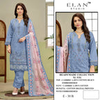 Elan E 30 Cambric Cotton Embroidered Salwar Kameez Collection