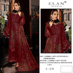 Elan E 32 A To D Cambric Cotton Embroidered Salwar Kameez