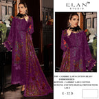 Elan E 32 A To D Cambric Cotton Embroidered Salwar Kameez