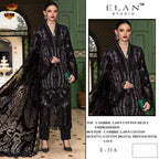 Elan E 33 A To D Cambric Cotton Embroidered Salwar Kameez Collection