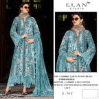 Elan E 34 Cambric Cotton Embroidered Salwar Kameez Collection