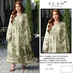 Elan E 37 Cambric Lawn Cotton Embroidered Salwar Kameez