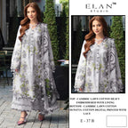 Elan E 37 Cambric Lawn Cotton Embroidered Salwar Kameez