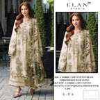 Elan E 37 Cambric Lawn Cotton Embroidered Salwar Kameez