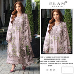 Elan E 37 Cambric Lawn Cotton Embroidered Salwar Kameez