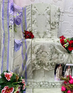 Elan E 37 Cambric Lawn Cotton Embroidered Salwar Kameez