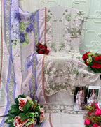 Elan E 37 Cambric Lawn Cotton Embroidered Salwar Kameez