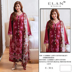 Elan E 38 Cambric Cotton Embroidered Salwar Kameez