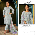 Elan E 40 Cambric Cotton Embroidered Salwar Kameez