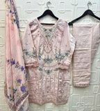 Elan E 40 Cambric Cotton Embroidered Salwar Kameez