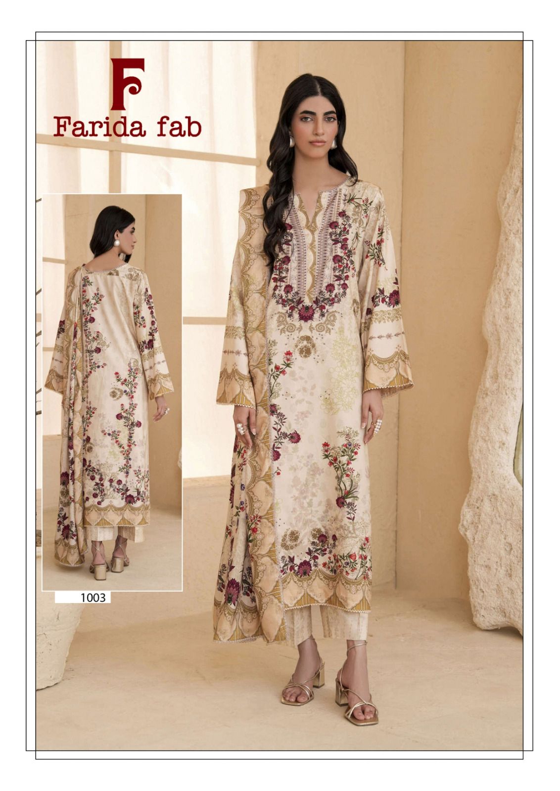 Farida Charizma Cotton Printed Karachi Dress Material