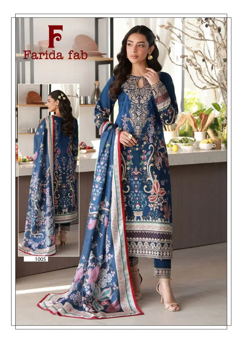 Farida Charizma Cotton Printed Karachi Dress Material