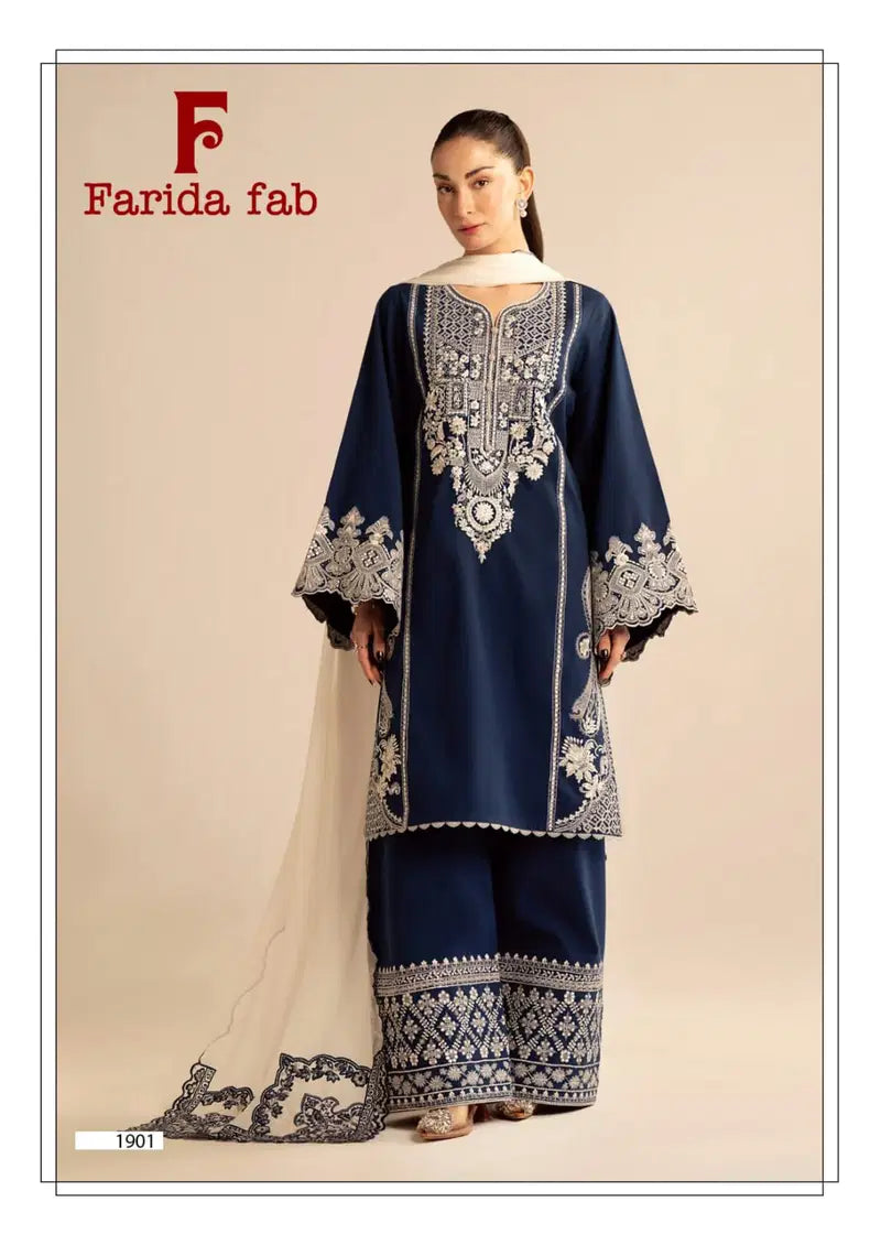 Farida Chevron Vol 19 Cotton Printed Dress Material