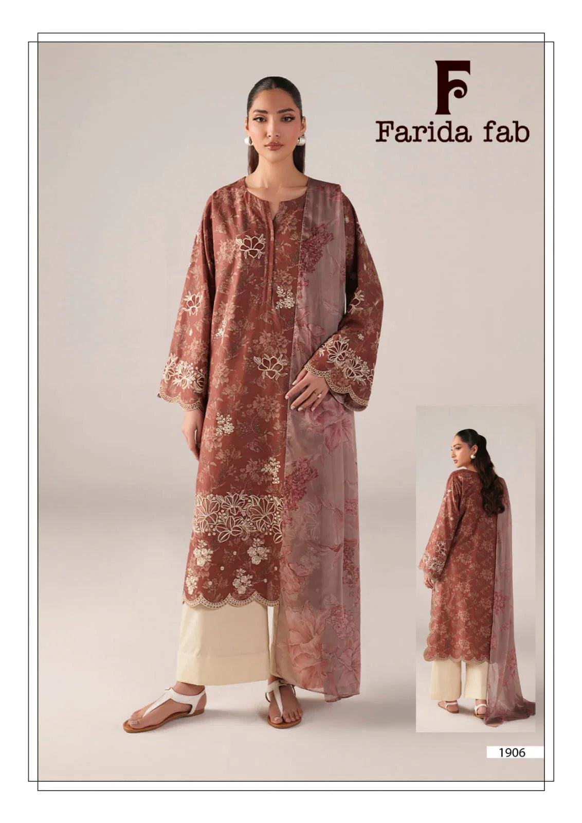 Farida Chevron Vol 19 Cotton Printed Dress Material