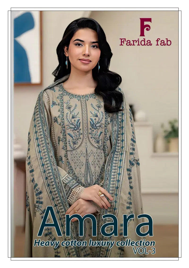 Farida Fab Amara Vol 03 Cotton Printed Karachi Dress Material