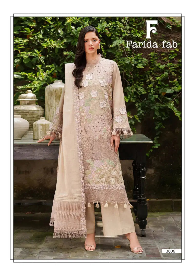 Farida Fab Amara Vol 03 Cotton Printed Karachi Dress Material