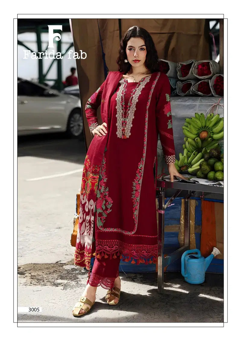 Farida Fab Amara Vol 03 Cotton Printed Karachi Dress Material