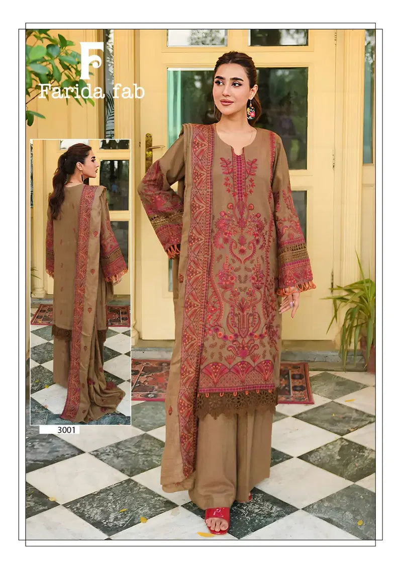 Farida Fab Amara Vol 03 Cotton Printed Karachi Dress Material