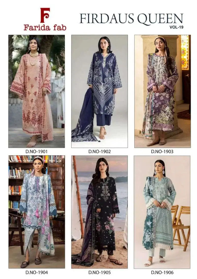 Farida Firdaus Queen Vol 19 Readymade Karachi Kurti Pant With Dupatta