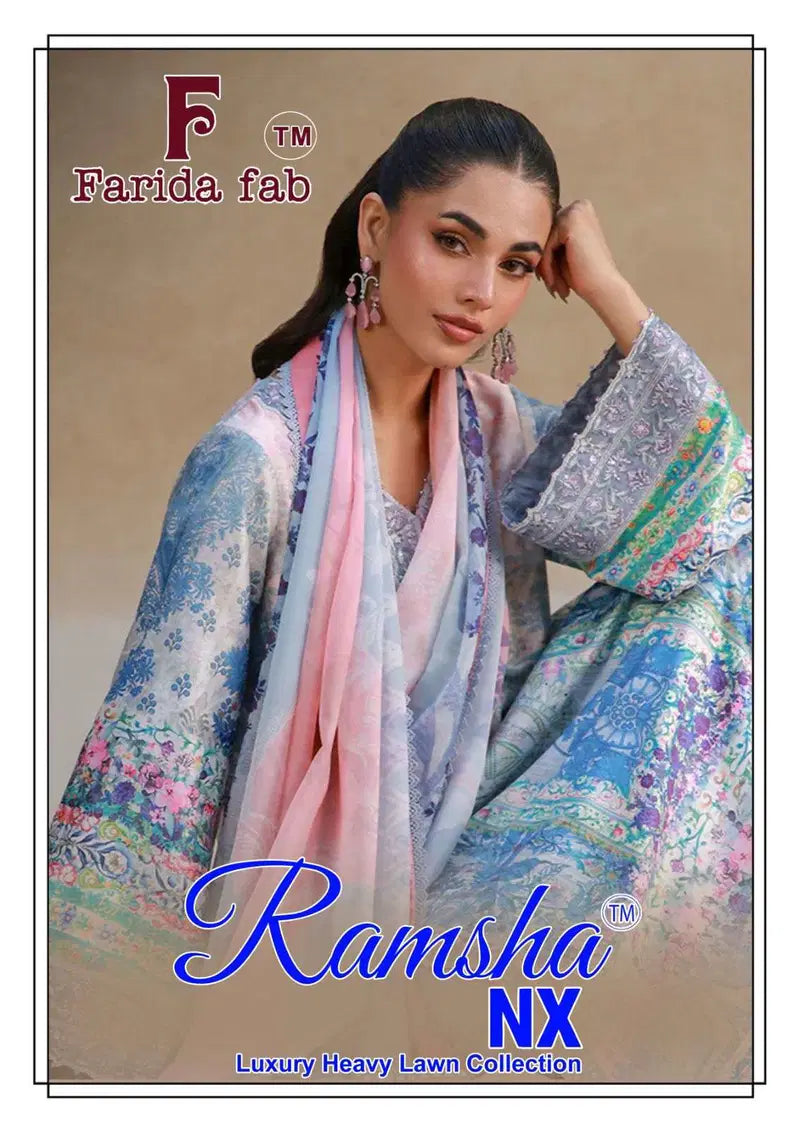 Farida Ramsha Nx Readymade Lawn Cotton Karachi Kurti Set