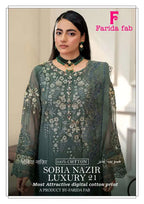 Farida Sobia Nazir Vol 21 Cotton Printed Karachi Dress Material