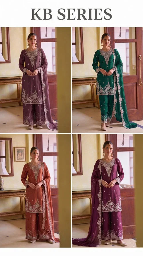 Fenny Beads Vol 2 Rangoli Crush Sequence Worked Salwar Kameez
