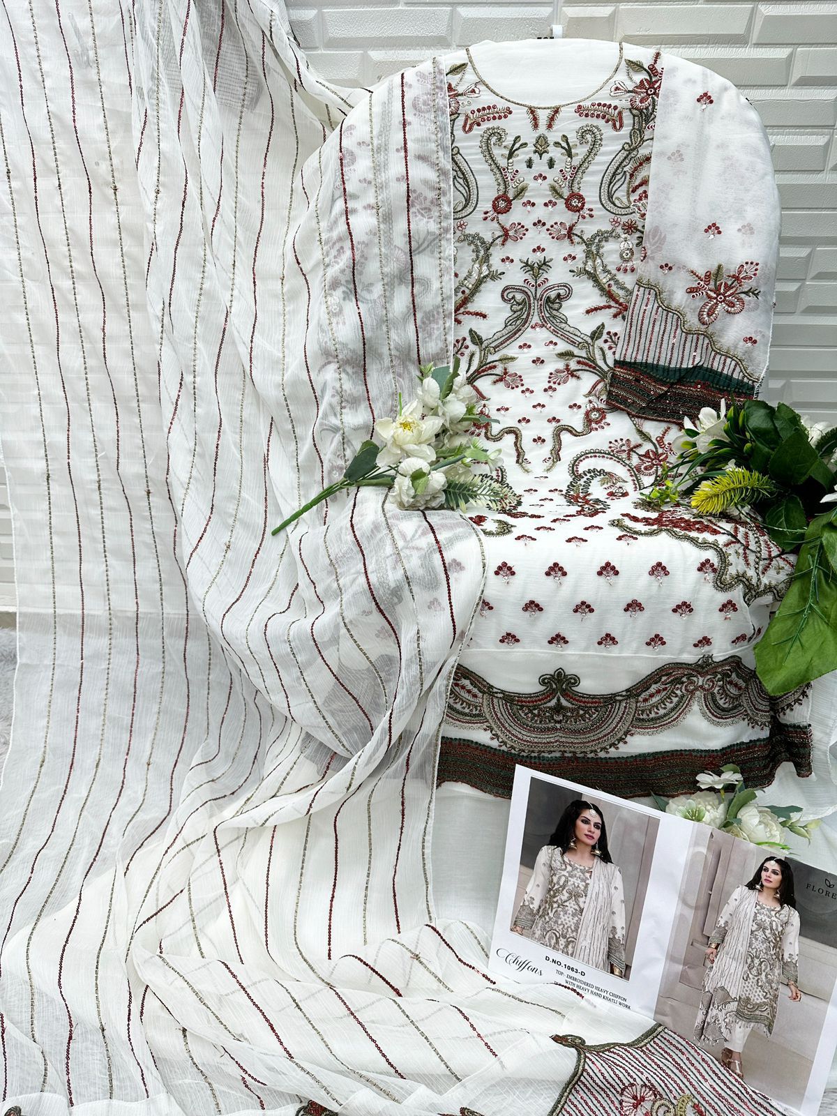 Florent 1063 A To E Chiffon With Emrboidered Salwar Kameez Collection