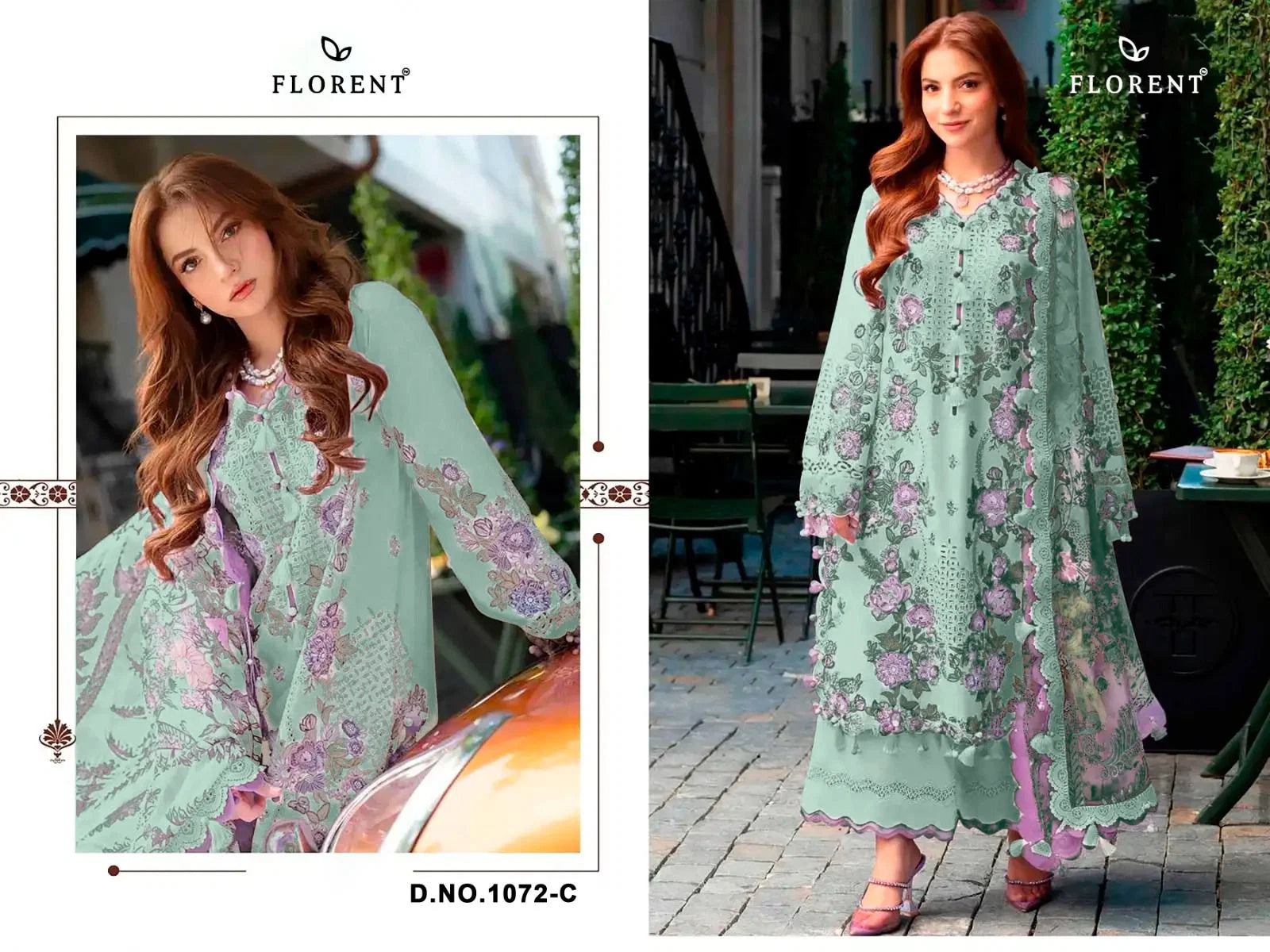 Florent 1072 A To D Cambric Cotton Salwar Kameez Collection Full Catalog available at wholesale rate.