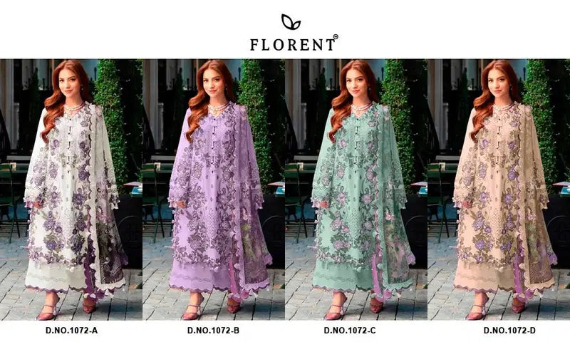 Florent 1072 A To D Cambric Cotton Salwar Kameez Collection