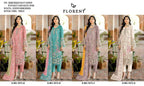 Florent 1073 A To D Chiffon Heavy Embroidered Salwar Kameez