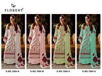 Florent 1084 A To D Cambric Cotton Embroidered Salwar Kameez Collection