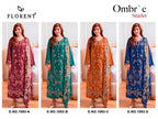 Florent 1093 A To D Cambric Cotton Embroidered Salwar Kameez