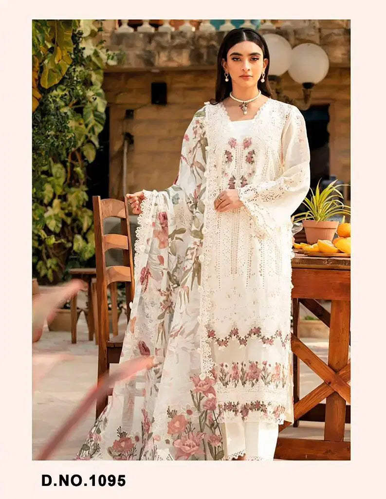 Florent 1095 Cambric Cotton With Embroidered Salwar Kameez