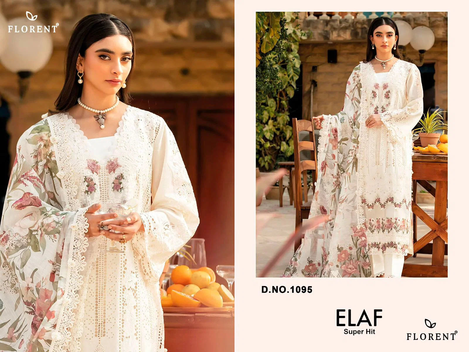 Florent 1095 Cambric Cotton With Embroidered Salwar Kameez Full Catalog available at wholesale rate.
