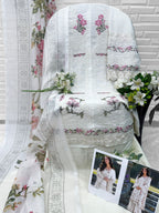 Florent 1096 A To D Cambric Cotton Embroidered Salwar Kameez