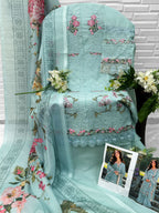 Florent 1096 A To D Cambric Cotton Embroidered Salwar Kameez