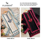 Florent 1199 A And B Readymade Rayon Embroidered Salwar Kameez